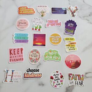20 piece Positive Affirmation Sticker Bundle